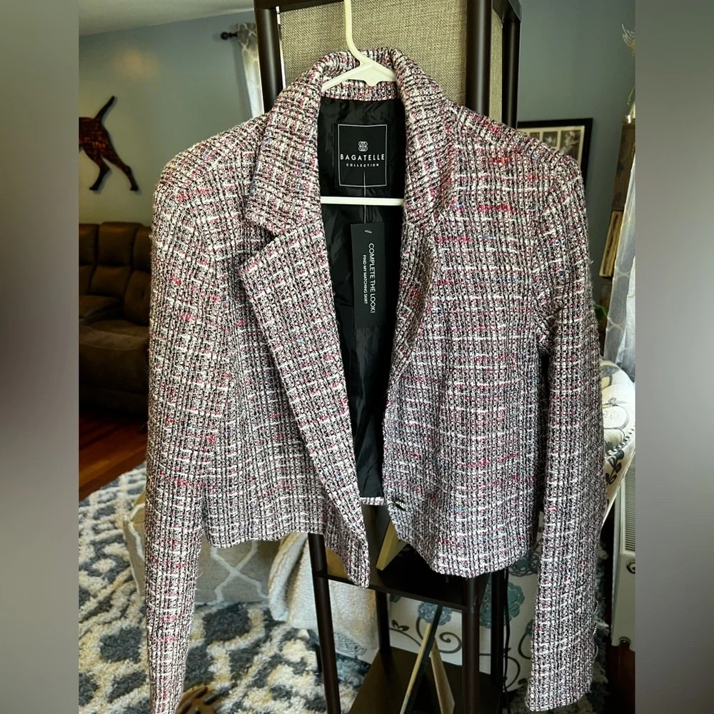 Bagatelle tweed cropped blazer-NWT - Picture 3 of 12